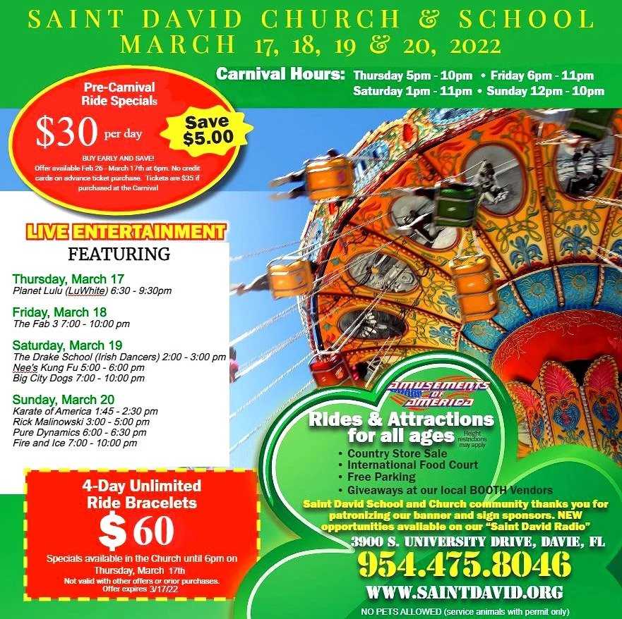 St. David’s Carnival in Davie (Updated for 2023) WeekendBrowardPalmBeach